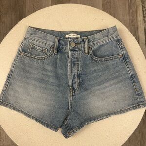PacSun Light Blue High-Rise Denim Shorts